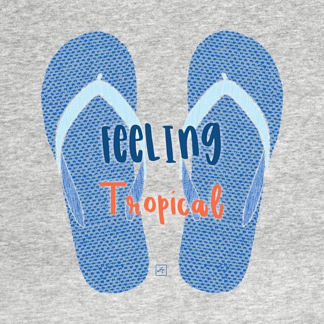 Feeling tropical flip flop by nasia9toska